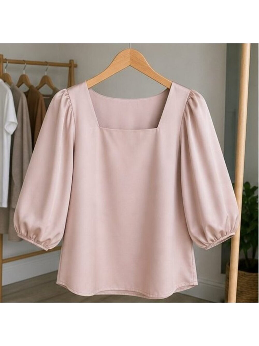 Blush Wrap Blouse